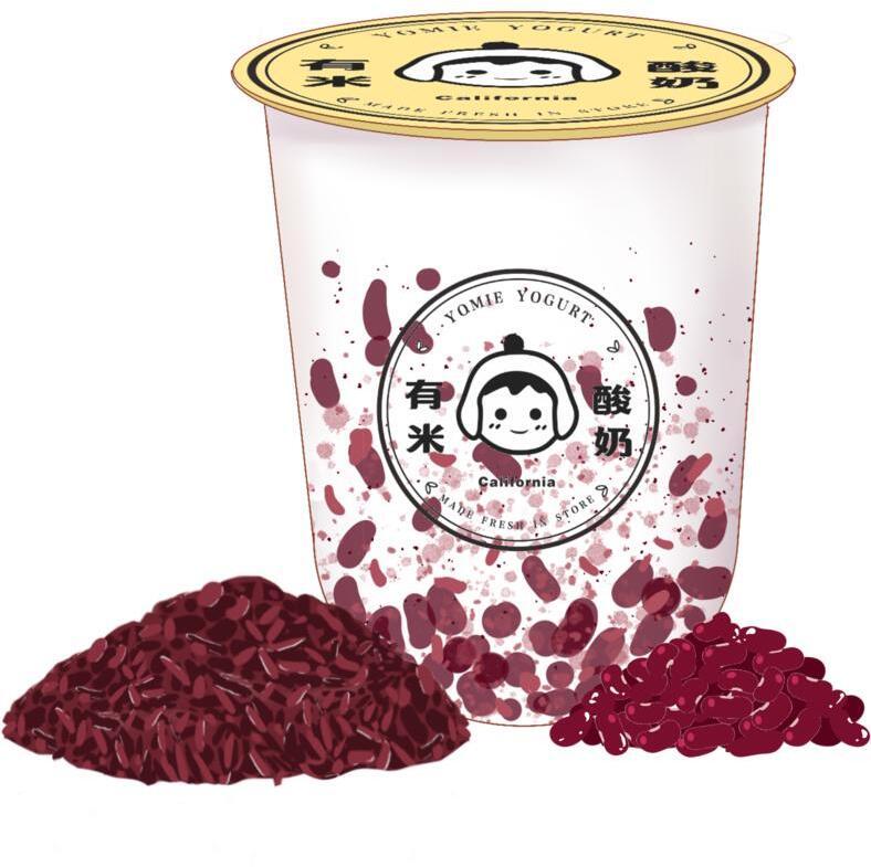 Red Bean Purple Rice Yogurt